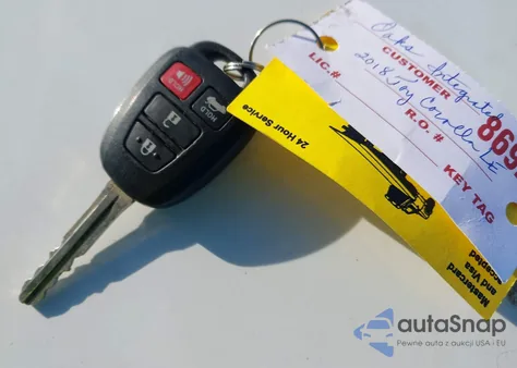 2018 Toyota Corolla Le из США, поврежденный, VIN 2T1BURHE5JC078475